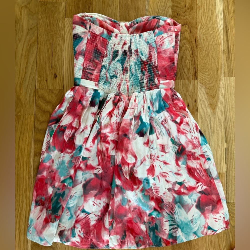 Vintage Parker Red Floral Dress